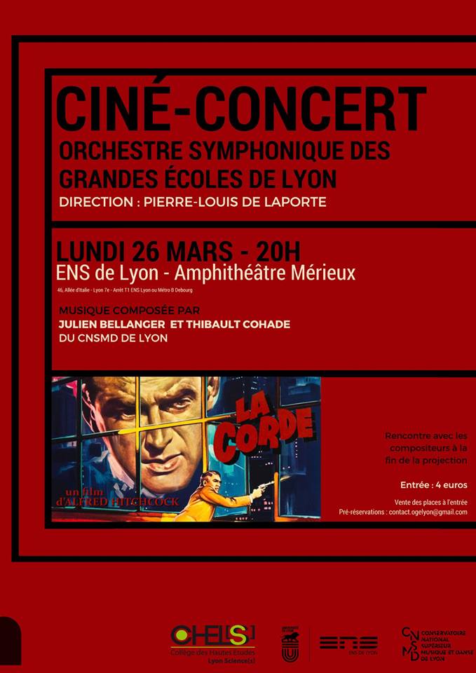 Affiche du ciné-concert du 26 mars 2018