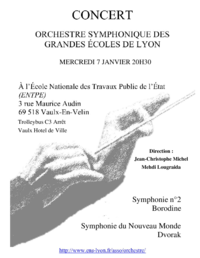 Affiche du concert du 7 janvier 2009
